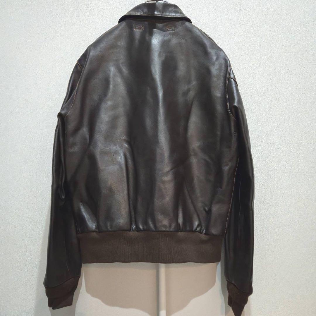 希少　本革　モーガン　メンフェスベル　A-2 フライトジャケット 40
