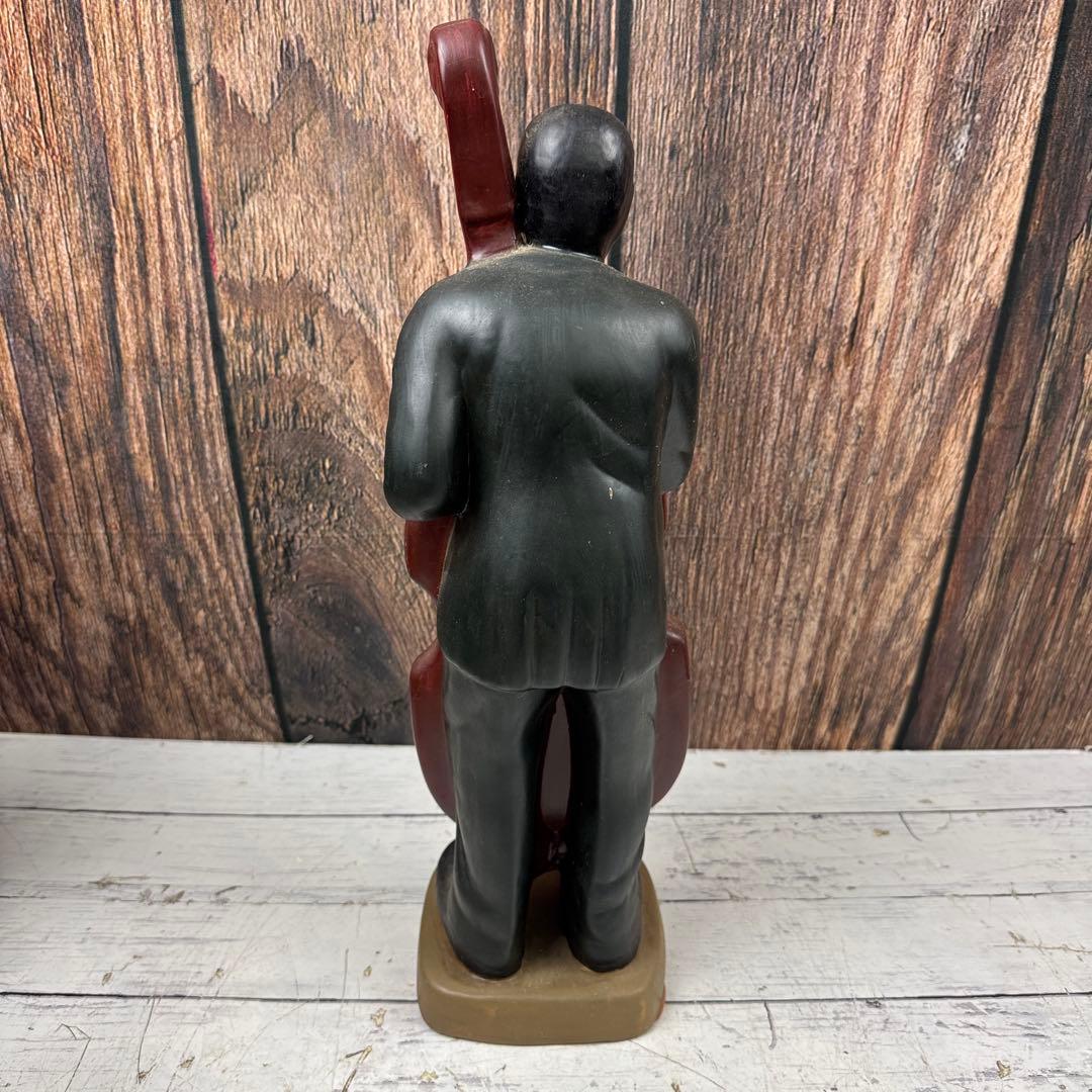 ジャズバンド 置物 黒人バンド 陶器 JAZZ 黒人楽団 6体まとめ