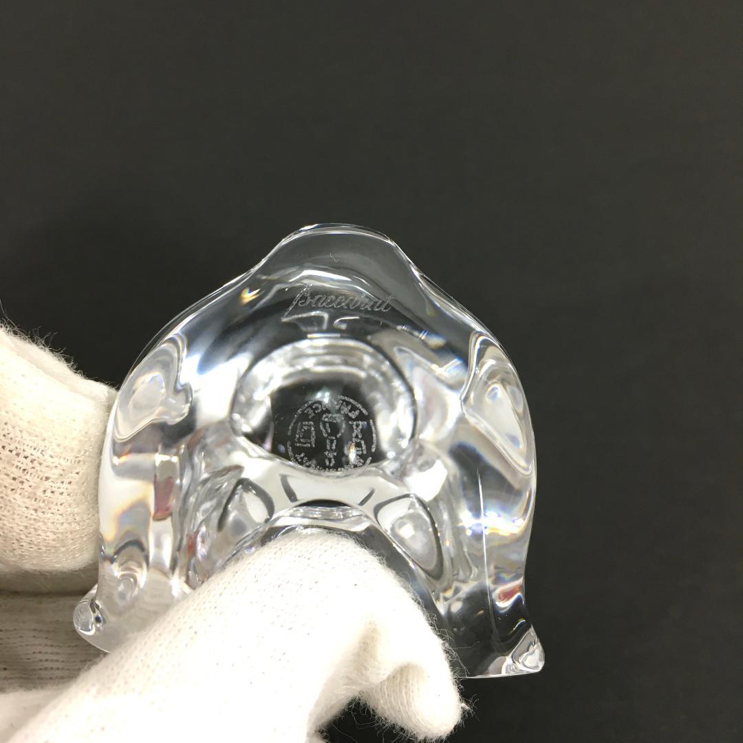 ○美品！ Baccarat バカラ フィギュリン くま クマ 熊 ベア 置物 箱