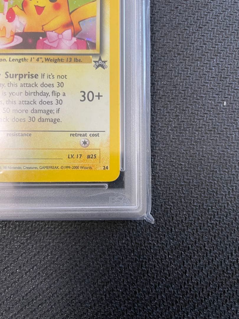 お誕生日　＿の　ピカチュウ　英語版　旧裏　PSA6