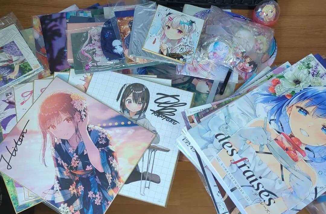 絵師 直筆サイン入り画集クリアファイル 画集 ポストカード タペストリーなど