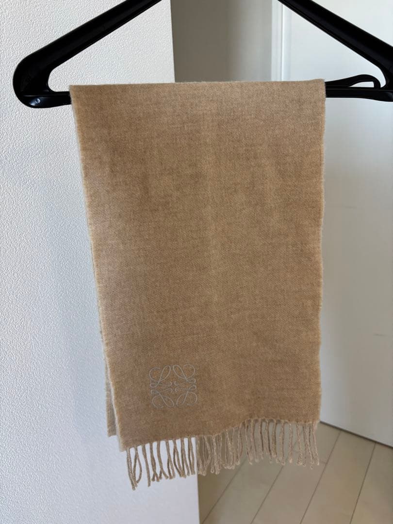 ロエベ　バイカラーマフラー