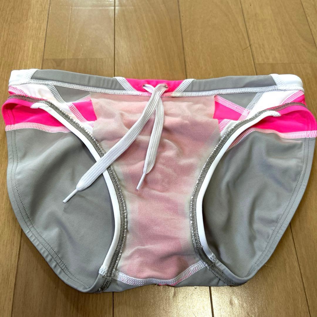 【美品】Speedo 競泳水着 競パン　ピンク/グレーサイズM