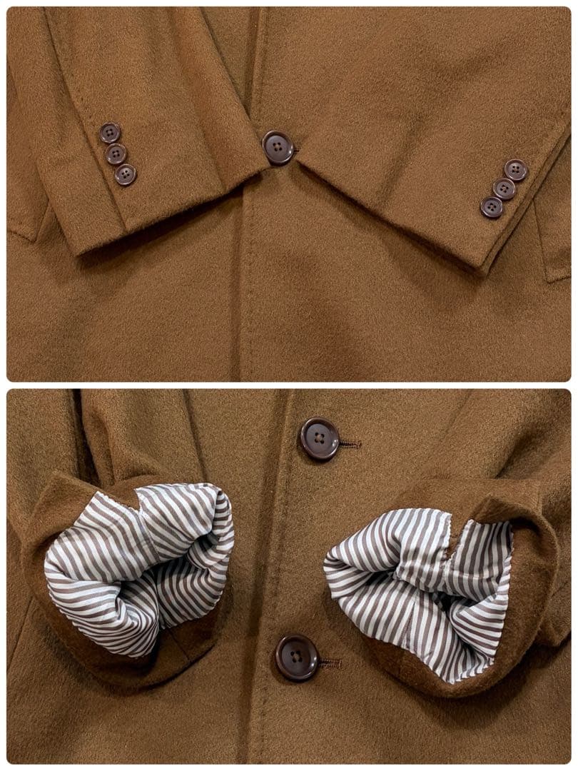 【極美品】トゥモローランドピルグリム カシミヤ混 チェスターコート キャメル42