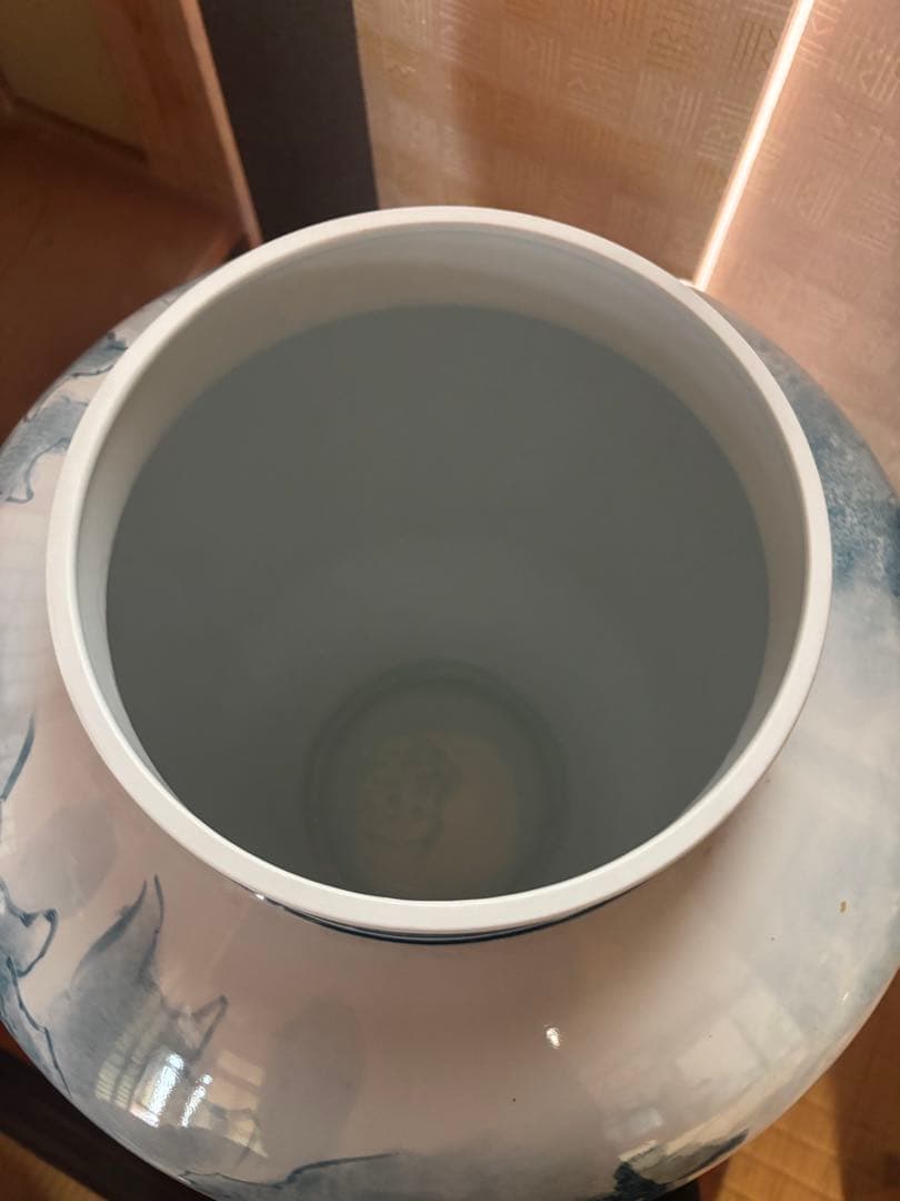 【有田焼　金龍窯　博山作‼️】山水飾壷　沈香壺　　大壷骨董品 飾壺 置物 古美術品