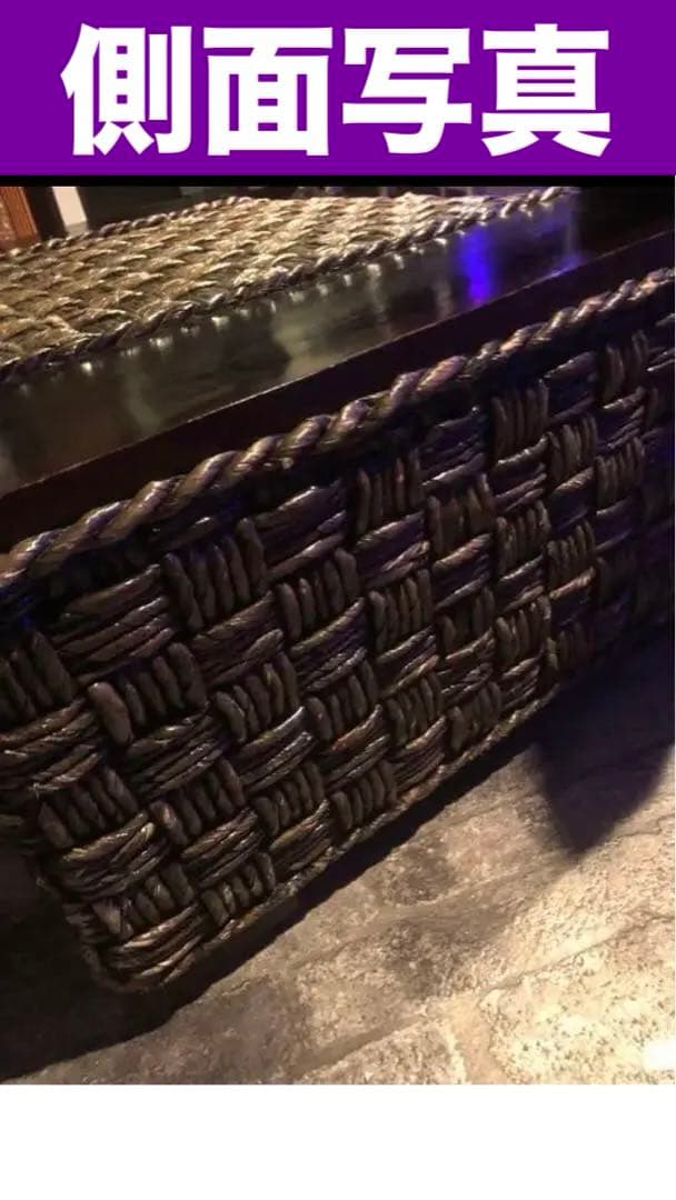 高級♦️ウォーターヒヤシンステーブル♦️お洒落なブラック♦️強化ガラステーブル♦️送料込