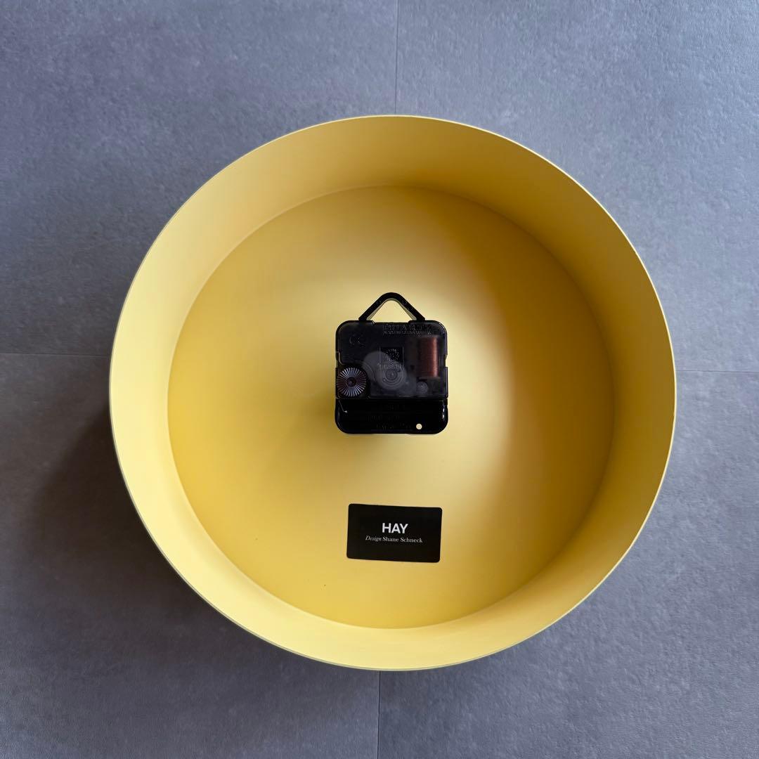 【専用】HAY アナログ掛け時計　Shane Schneck 北欧　イエロー
