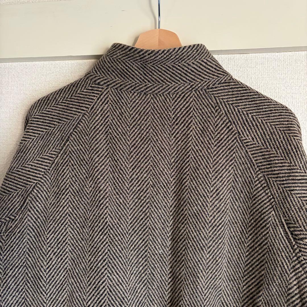 オーラリー LAMA SHETLAND WOOL ツイードブルゾン 3