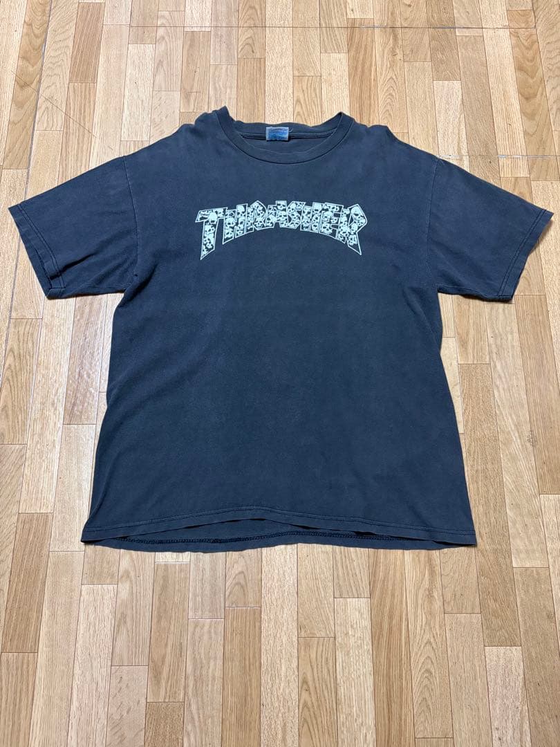 90s Hanes THRASHER スカル Tシャツ ヴィンテージ 古着