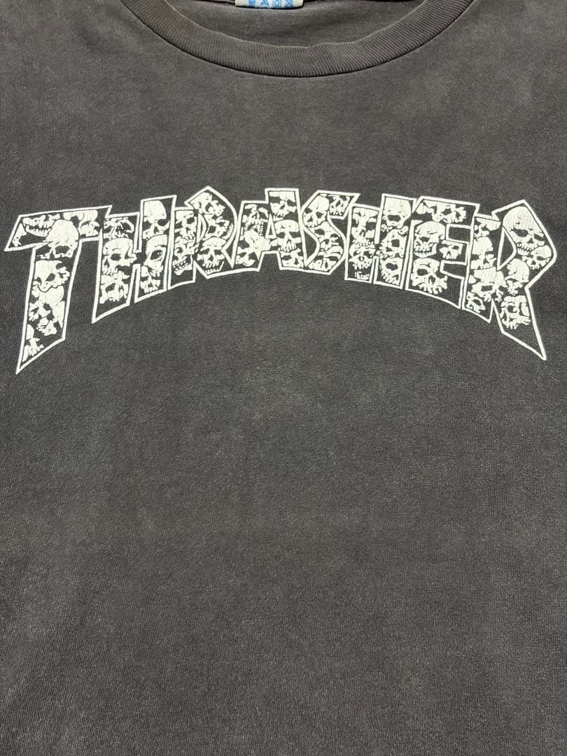 90s Hanes THRASHER スカル Tシャツ ヴィンテージ 古着