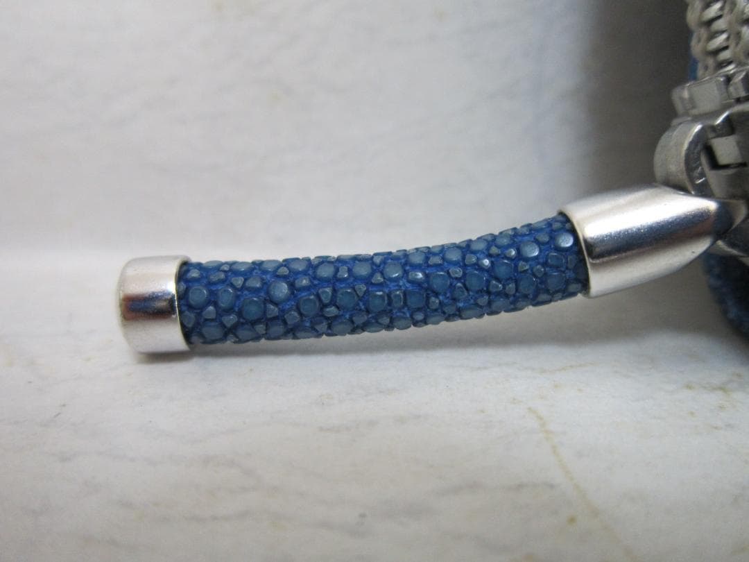 ペンケース　ガルーシャ　アシュフォード　趣味の文具箱　コラボ　５本差し　ブルー