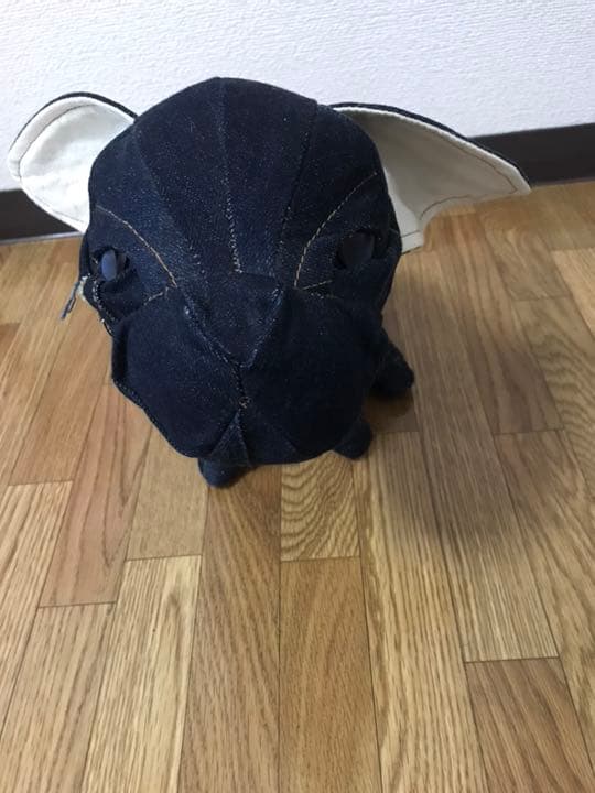 デニム地のぬいぐるみ