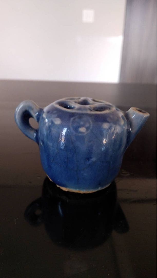 李朝　水滴　朝鮮美術　瑠璃釉　韓国美術　文房四宝　明器