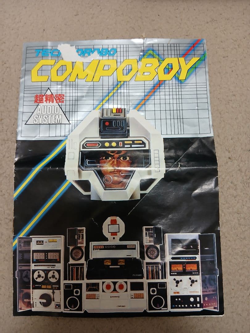 【昭和レトロ】テクノロボ　コンポボーイ　ポピー　一部欠損