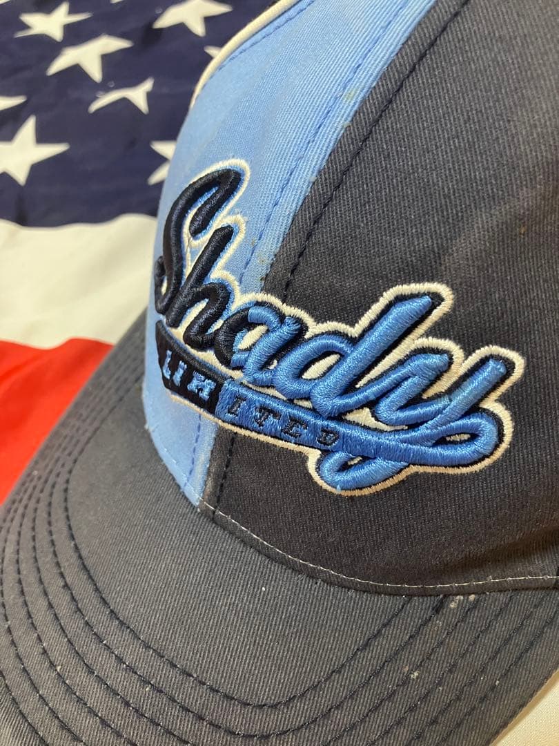 00s shady ltd EMINEM ベースボールキャップ メッシュ 青