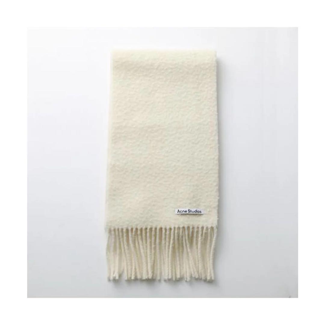 プレゼントにも！新品タグ付きAcne Studios アイボリー マフラー☆