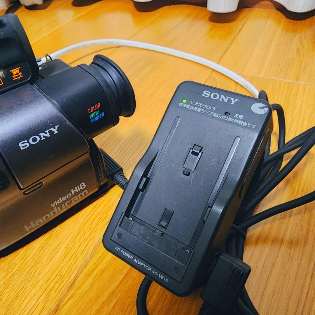 【動作確認済】Hi8 SONY 高画質 ビデオカメラ CCD-TR3 セット