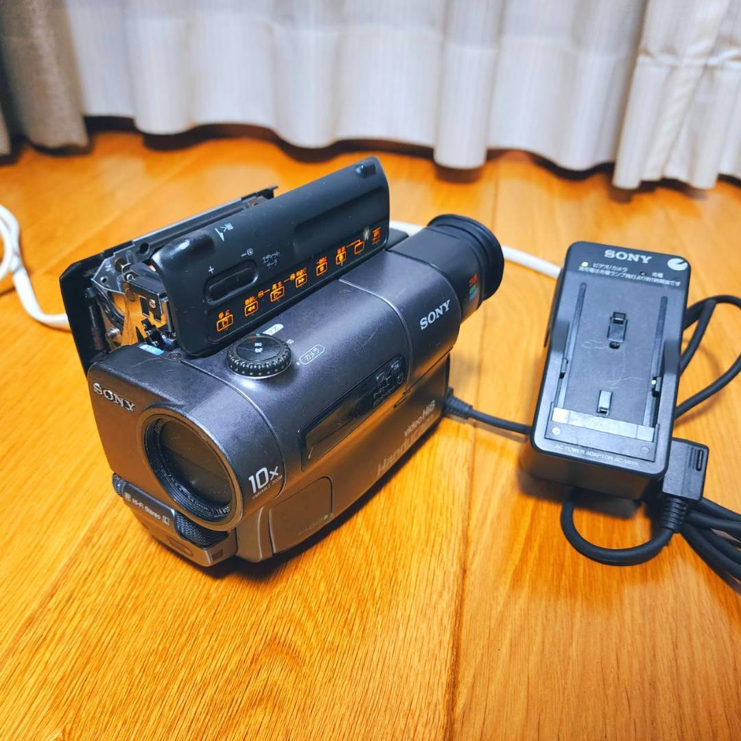 【動作確認済】Hi8 SONY 高画質 ビデオカメラ CCD-TR3 セット