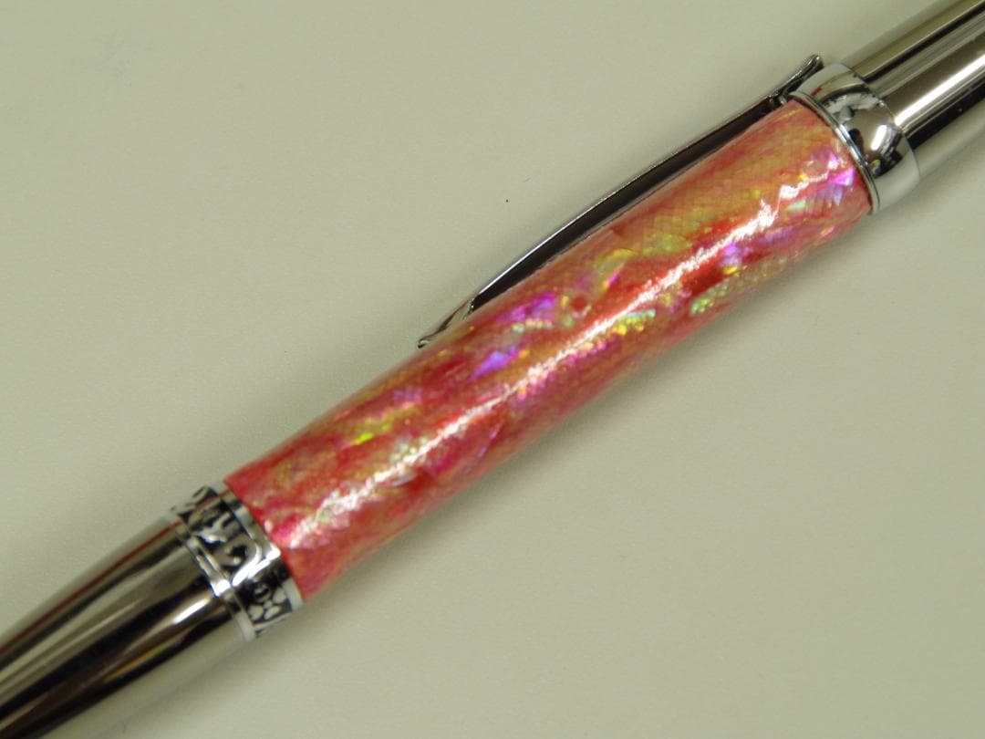 アワビ貝　ボールペン　ピンク