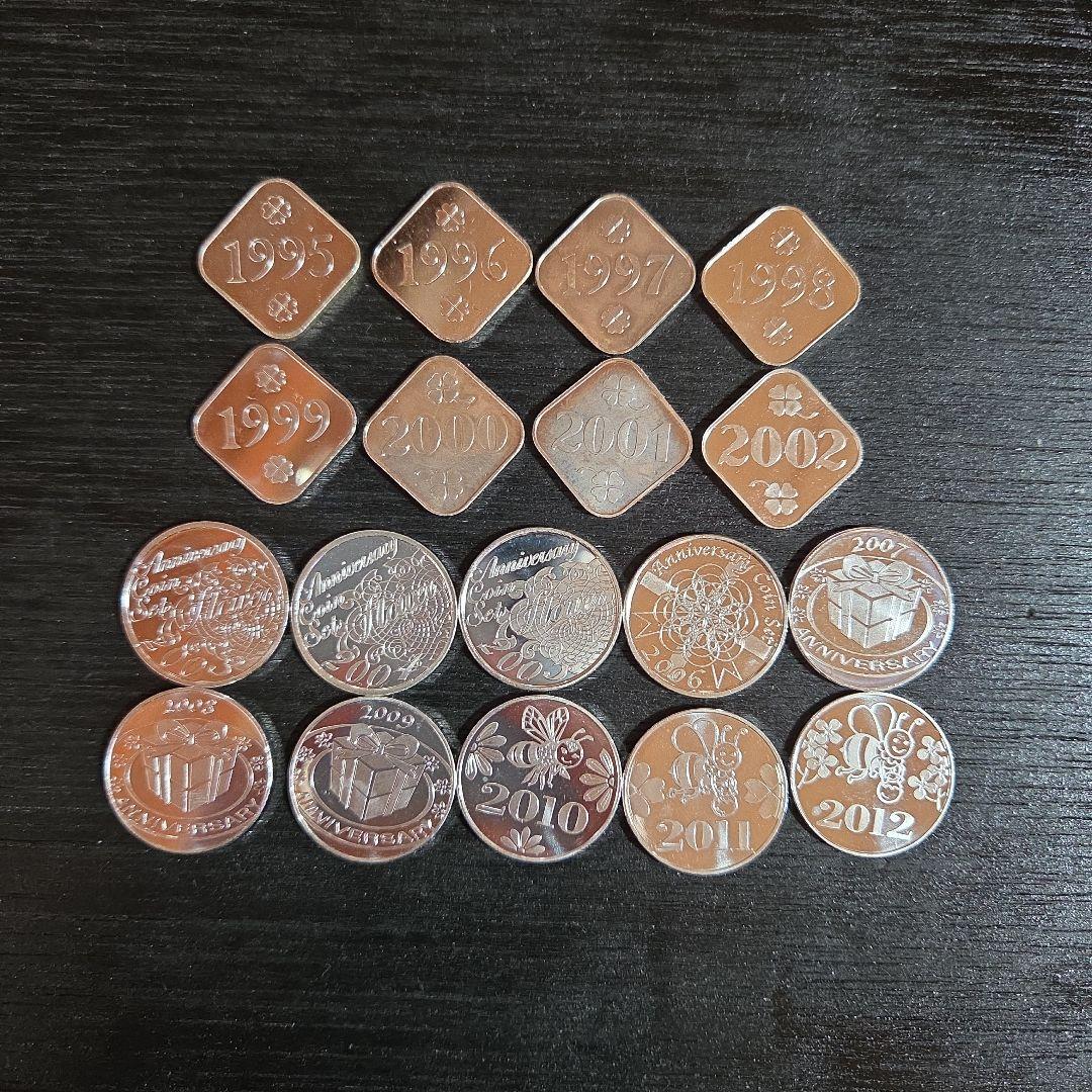 造幣局　純銀製　年銘板　まとめ売り18枚