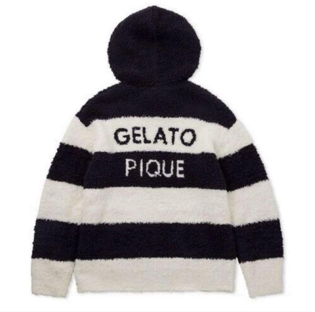 ジェラートピケ ボーダーパーカー&長パンツセット新品