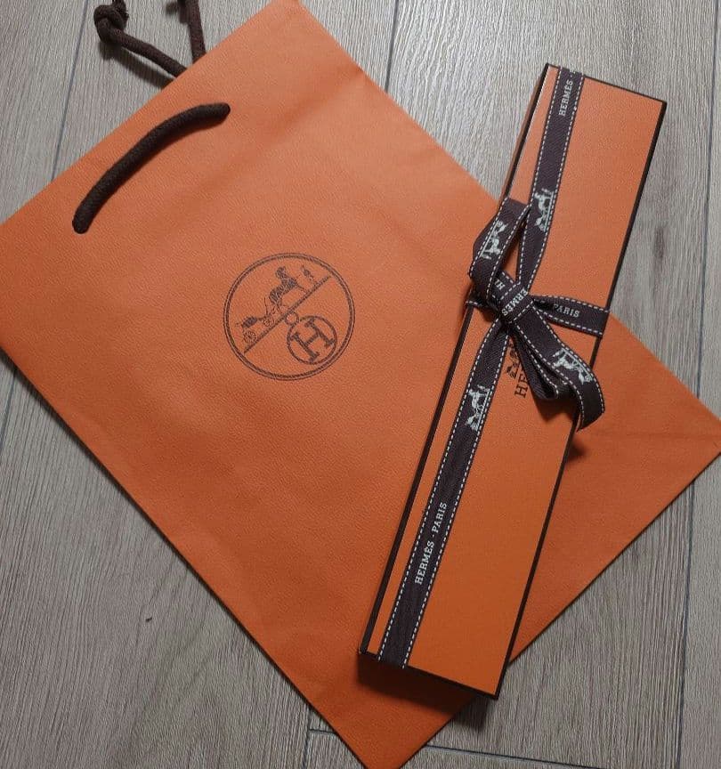 未使用　HERMES 靴べら 保存袋付 エルメス シューホーン