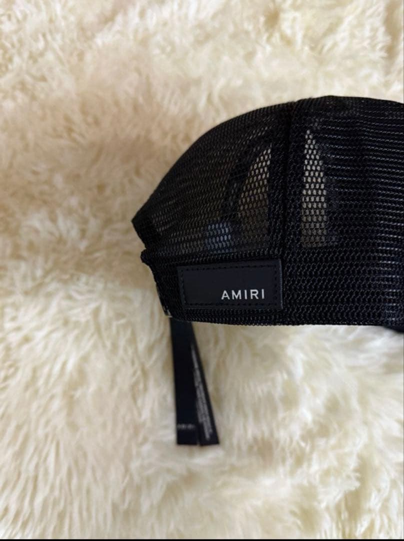 【未使用】Amiri アミリ ロゴ刺繍 ベースボール キャップ