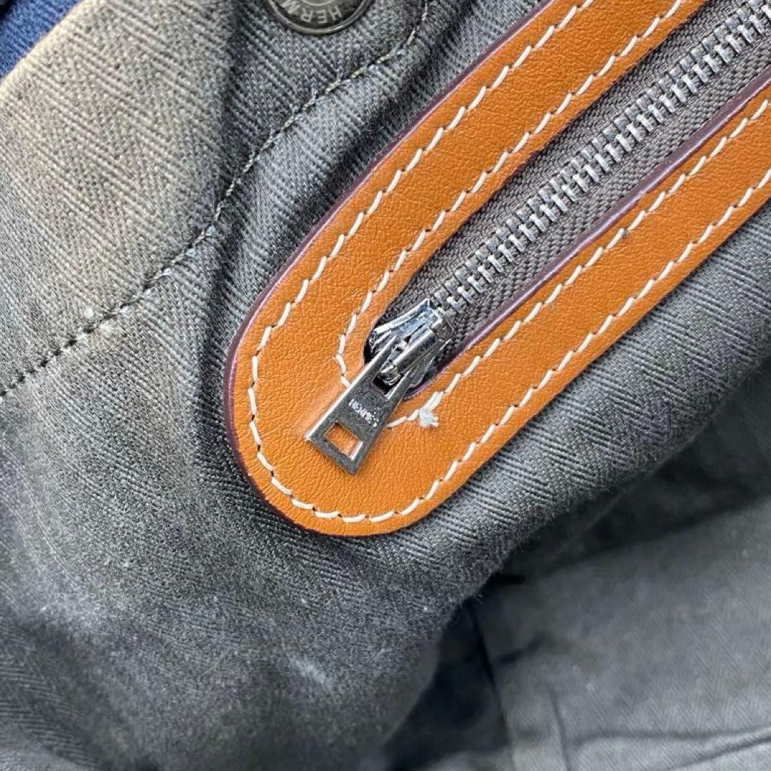 良品 HERMES エルメス ロゴ キャバリエ 2WAY バッグ Vintage