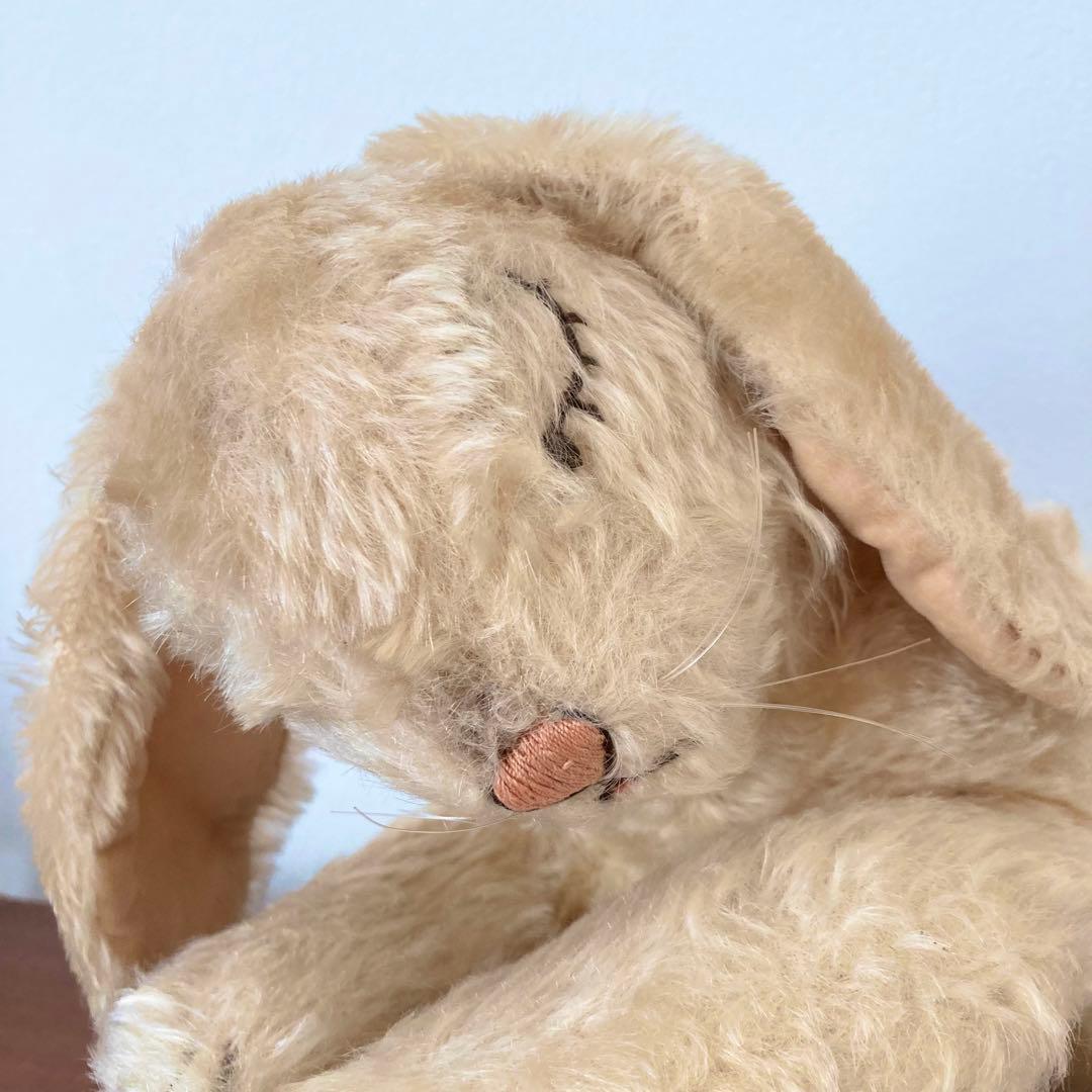 オールドシュタイフ　眠りうさぎ　シュタイフ　ぬいぐるみ　ドイツ　ヴィンテージ