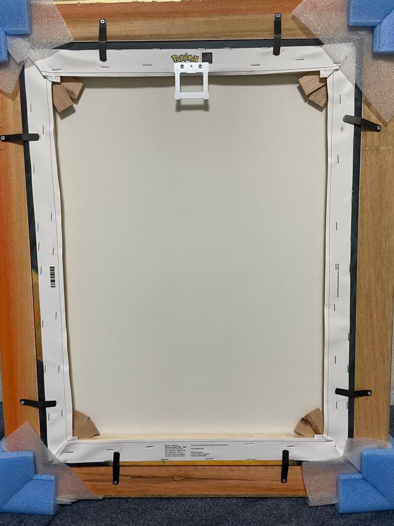 【関税、各種証明書付】ゴッホピカチュウ　キャンバス金枠Ｌサイズ【限定セール】