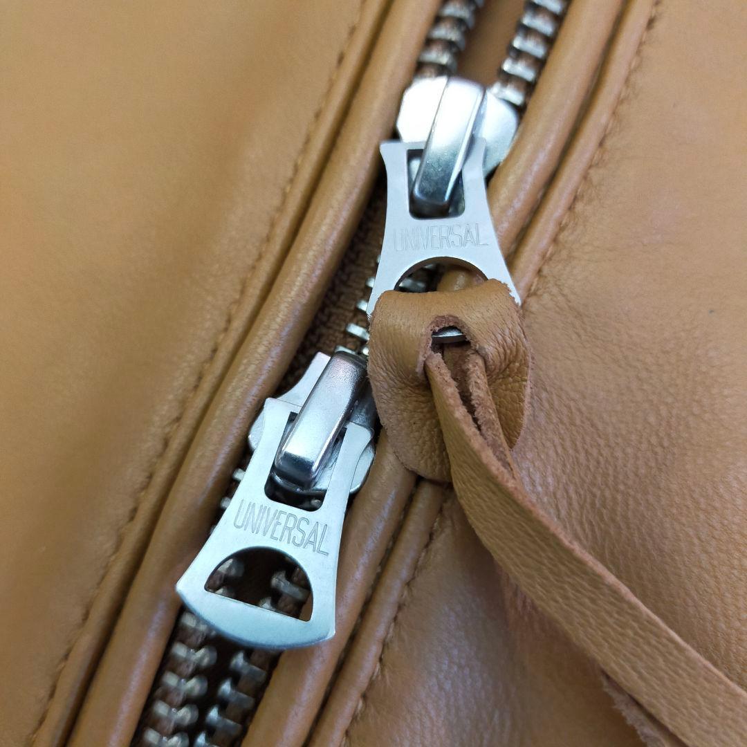 美品　ジーンズファクトリー　Lサイズ　羊革　シングルライダースジャケット