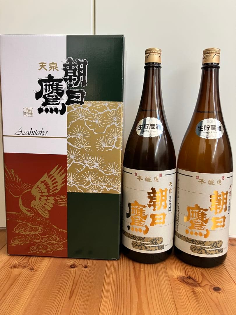 高木酒造　朝日鷹　生貯蔵酒 1800ml 2本 箱付