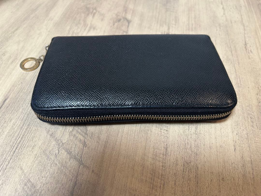 ブルガリ　黒 レザー 財布