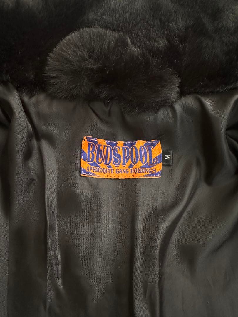 ジャケット・アウター BUDSPOOL CLASSIC LOGO FAUX FUR JACKET