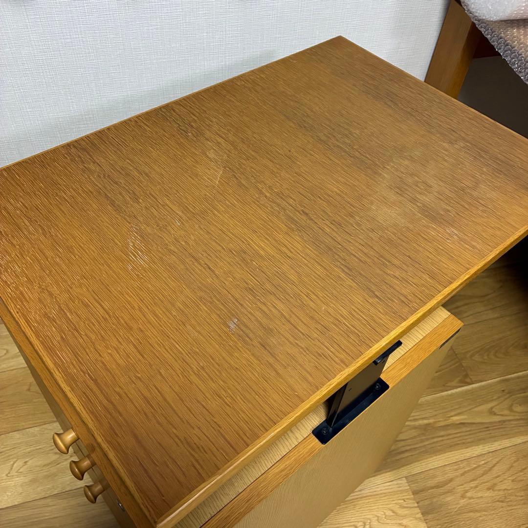 【カリモク karimoku】デスクワゴン 鍵付き 学習机 サイドチェスト