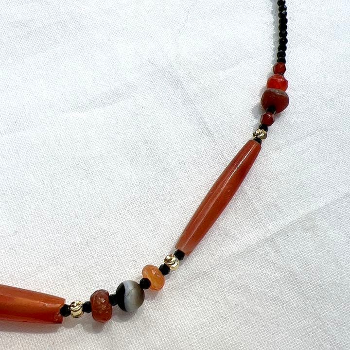 ✴︎希少✴︎ アンティークネックレス オリジナルデザイン カーネリアン
