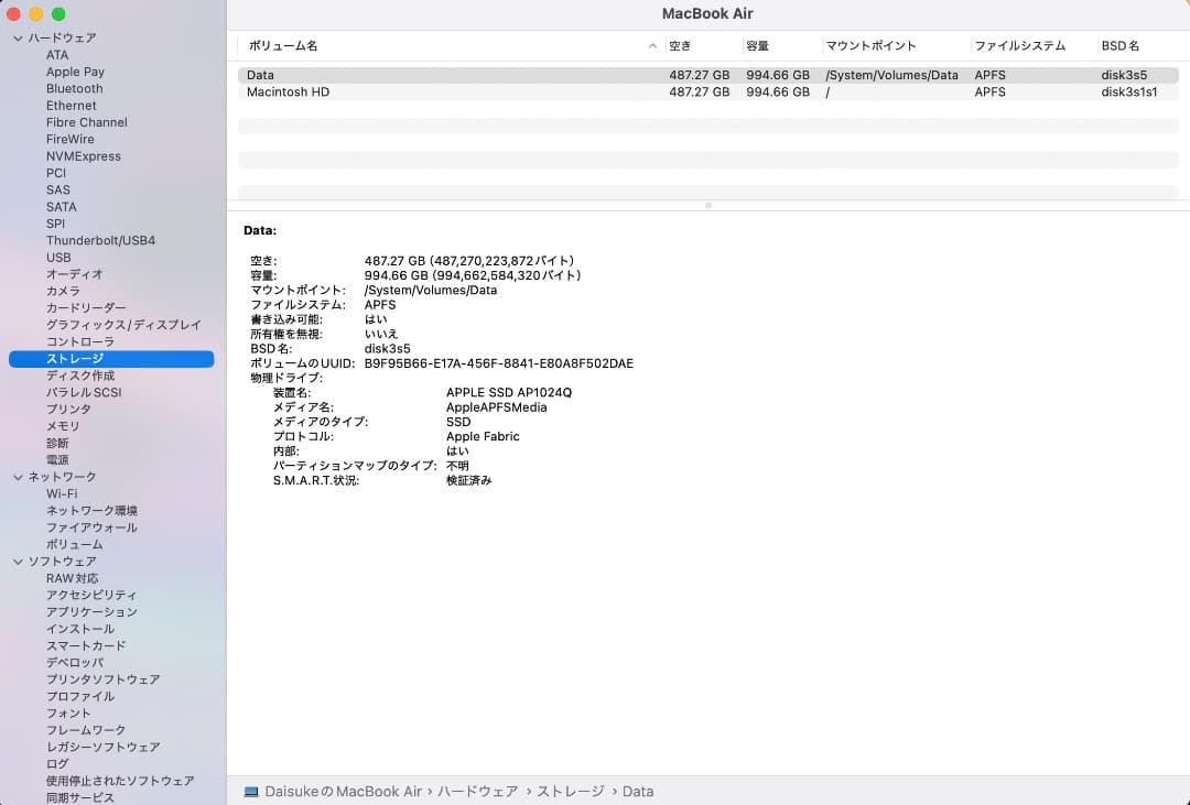 Apple M1 MacBook Air ローズゴールド 16GB / 1TB