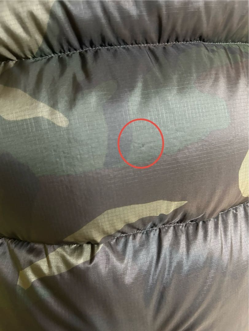 ノースフェイス ヌプシ ダウンベスト 迷彩/カモフラ ND91409