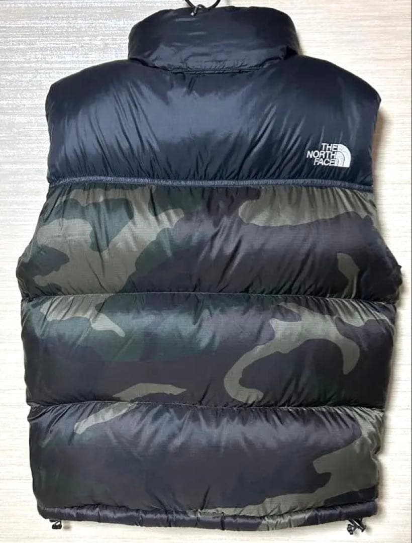 ノースフェイス ヌプシ ダウンベスト 迷彩/カモフラ ND91409