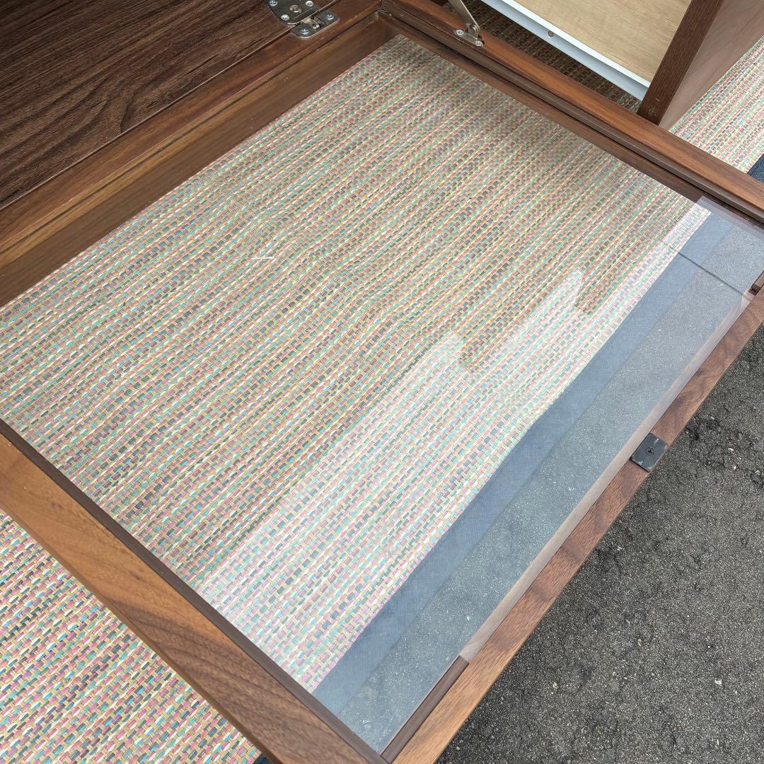 【送料込】無印良品　木製ＡＶラック　テレビ台　ウォールナット材　幅110cm