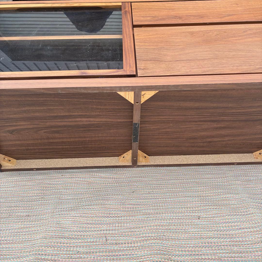 【送料込】無印良品　木製ＡＶラック　テレビ台　ウォールナット材　幅110cm