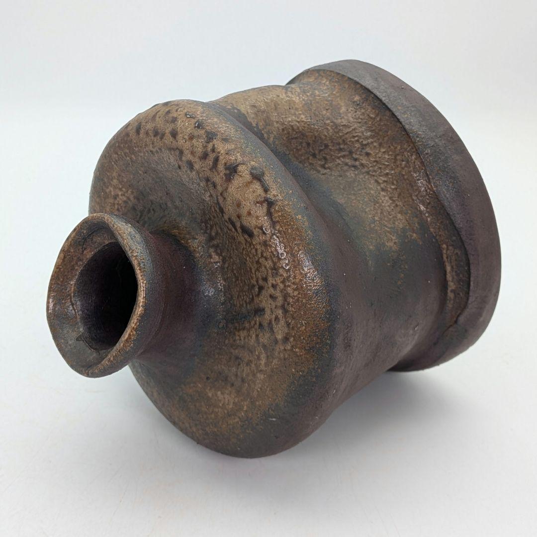 備前焼 古備前写変形花入 花器 フラワーベース 花瓶 置物 華道具 茶道具 蹲壺