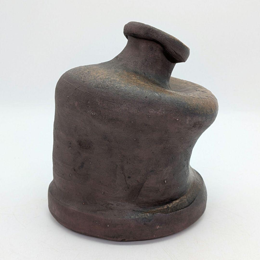 備前焼 古備前写変形花入 花器 フラワーベース 花瓶 置物 華道具 茶道具 蹲壺