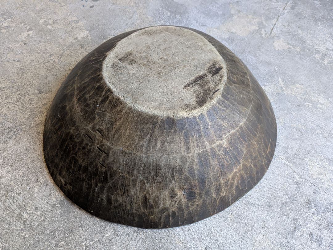 アンティーク 古道具 木製 ボウル こね鉢 生地鉢 ねり鉢 木鉢 民芸 器