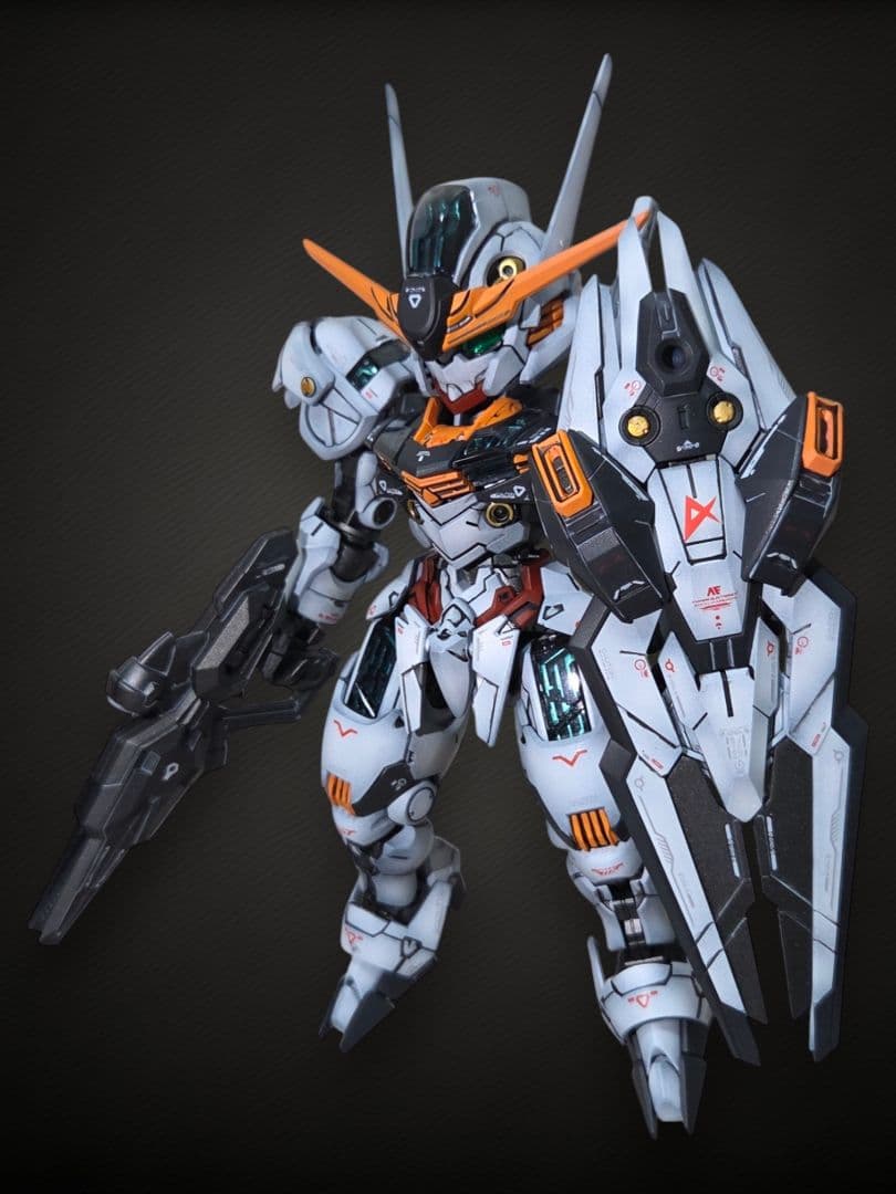 MGSD ガンダムエアリアル　全塗装　ニューガンダム風 完成品