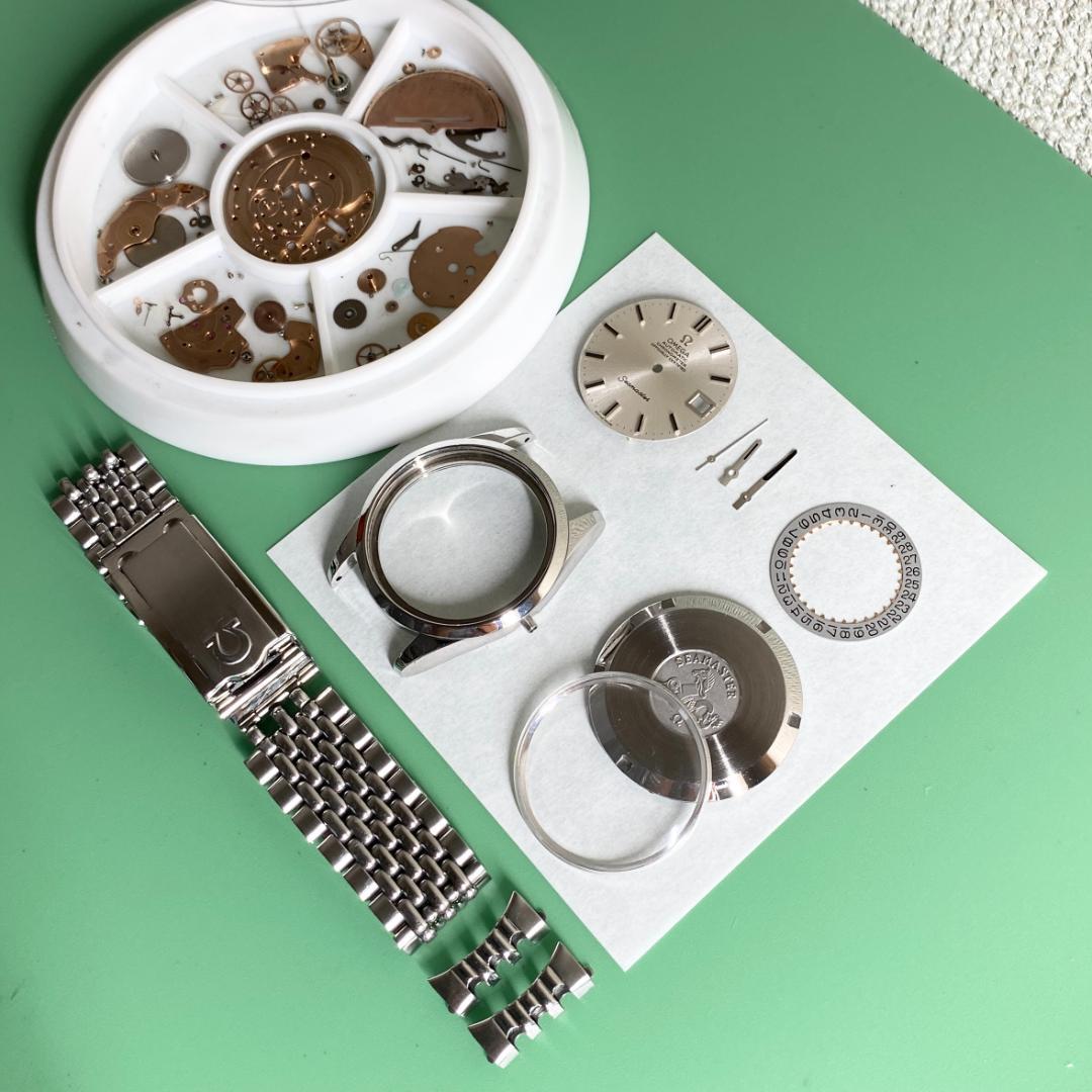 OH済 オメガ シーマスター クロノメーター 純正ライスブレス 8振動 自動巻き