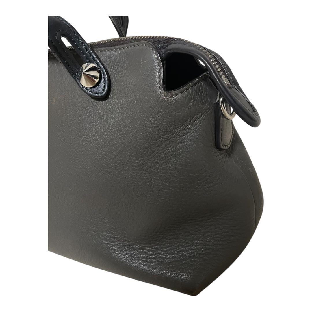 ◆FENDI◆フェンディ バイザウェイ ミディアム ショルダーバッグ グレー