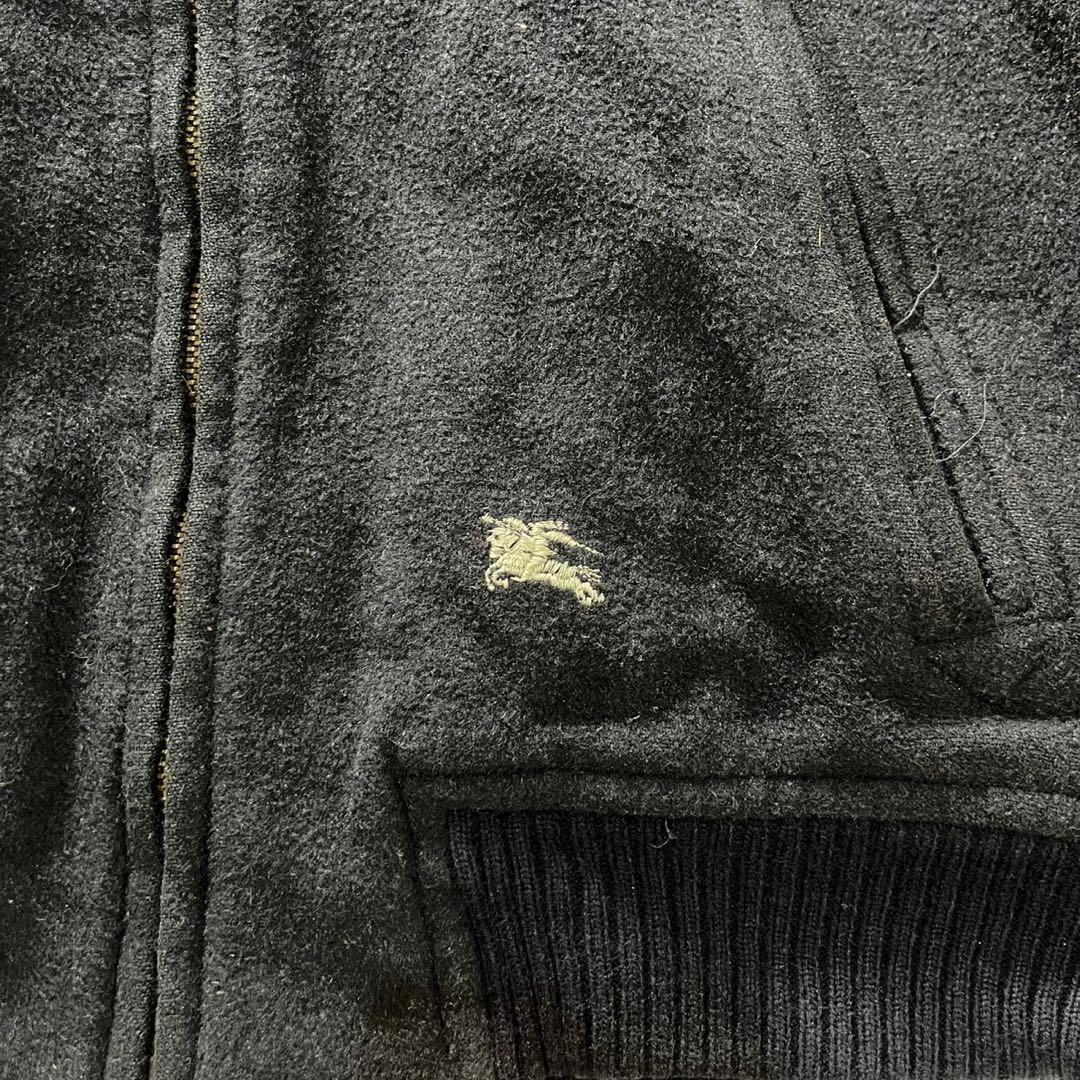 80s Burberrys ウール ボンバージャケット ネイビー ヴィンテージ