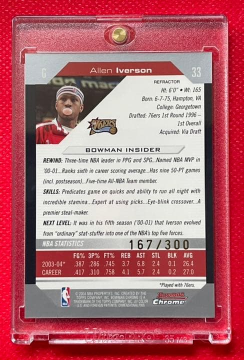 その他 ALLEN IVERSON Bowman Chrome REFRACTOR