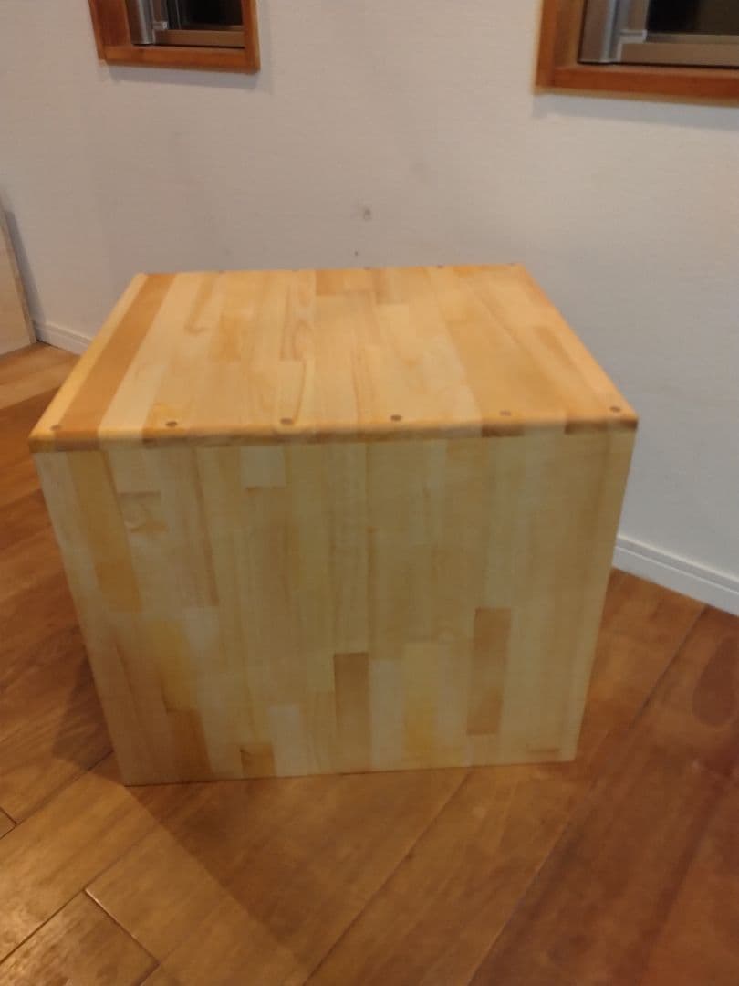 木製　ハンドメイド　オーダー　コの字　キヌカ　踏み台　スツール　ベンチ　水槽台